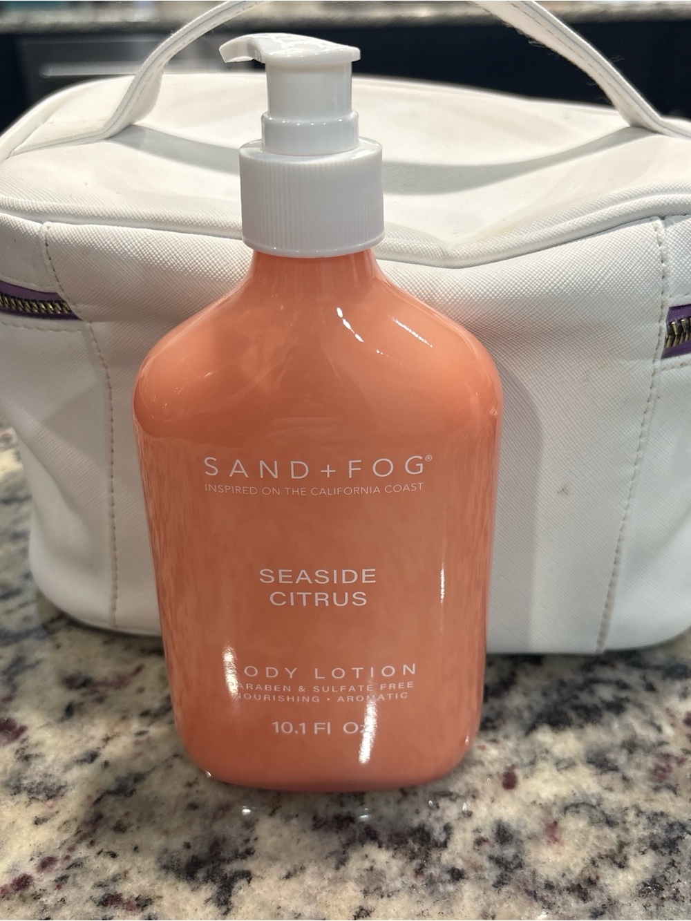SAND+FOG Seaside Citrus Body Lotion - Coral Bottle